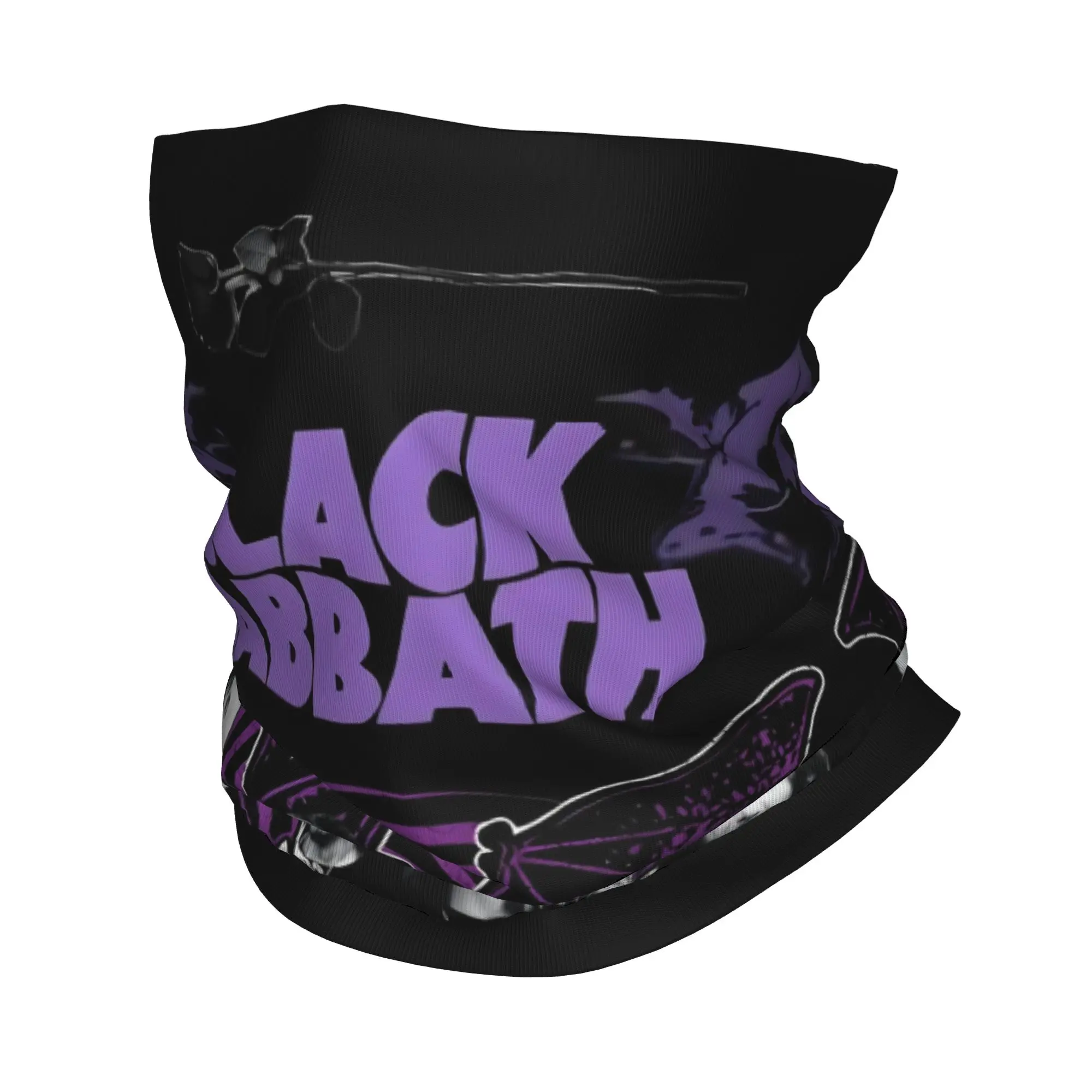 Custom S-Sabbathed Heavy Metal Bandana Neck Gaiter for Hiking Cycling Men Women Wrap Scarf Rock Metal Music Balaclava Warmer