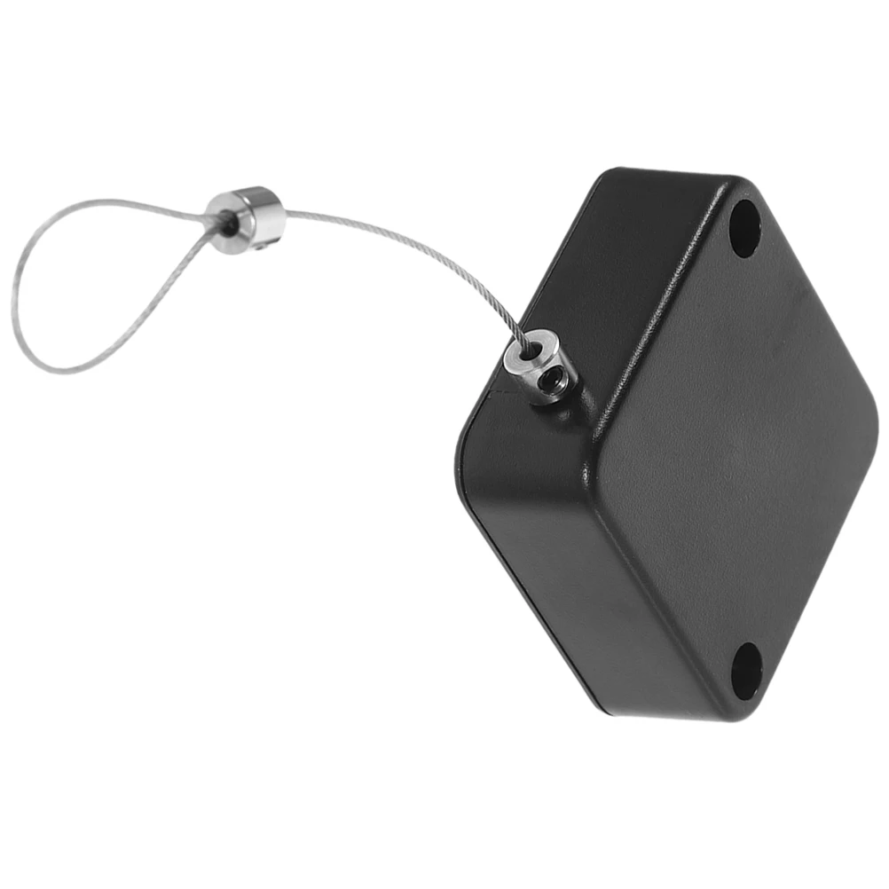 

Anti-theft Pull Box 2m Black Steel Wire Retractable Case 2 Locks Electronic Anti-lost Cable Security Tool Telescopic