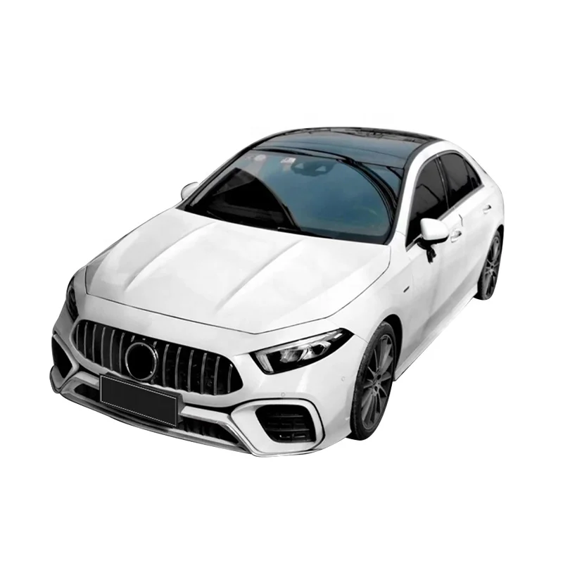 AMG GT Style Car Body kit Front bumper Rear bumper Hood and Grille For Benz A class W177 2019-2021 Car bumpers