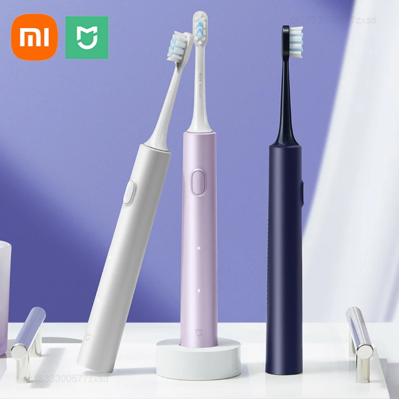 Xiaomi Mijia T302 Electric Sonic Toothbrush USB Charge Rechargeable For IPX8 Waterproof Wireless Whitening Teeth Tooth Brush Set