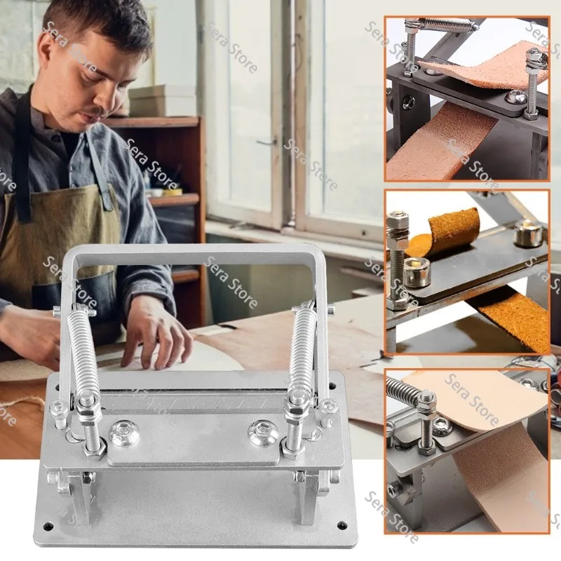 Labor Saving Leather Skiving Tool Stainless Steel Portable Design Practical Thinning Cutter for Soft and Hard Leather