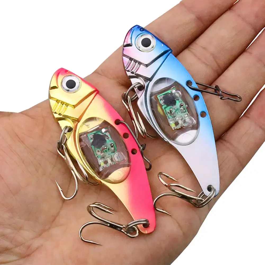 Drop Underwater Eye Shape Attracting Fish for Night Fishing Use 100 hours light Fishing Lure Multicolor LED Flash Light Bait