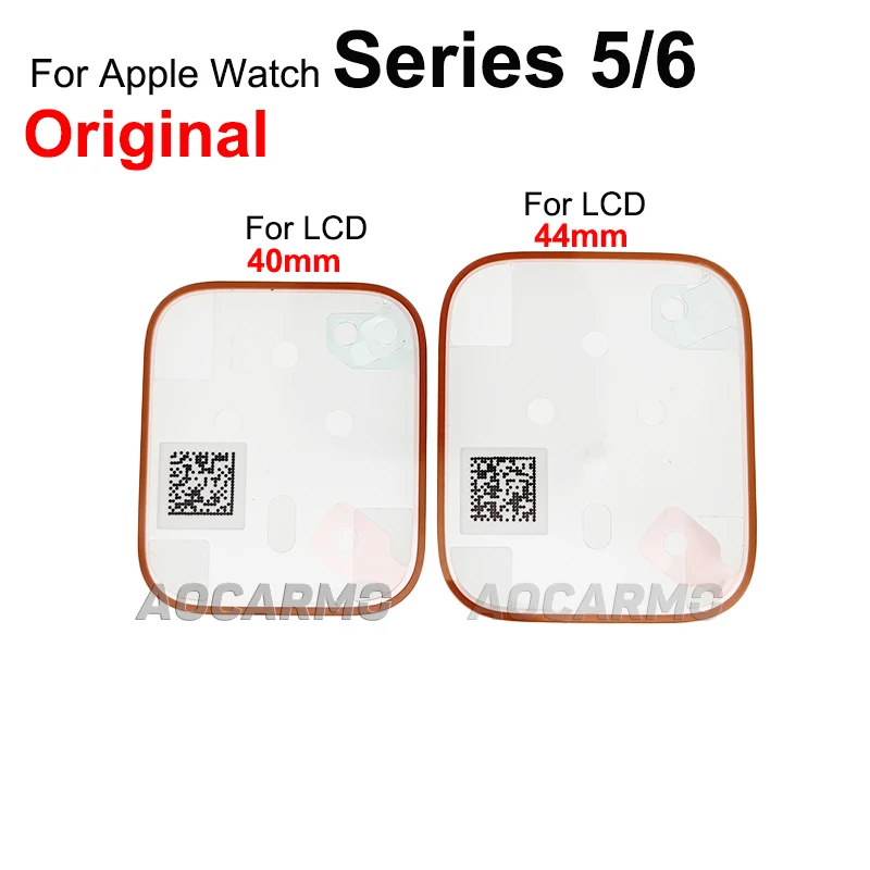 Aocarmo Front LCD Screen Adhesive And Back Sticker Repair Glue Tape For Apple Watch Series 5 6 40mm/44mm