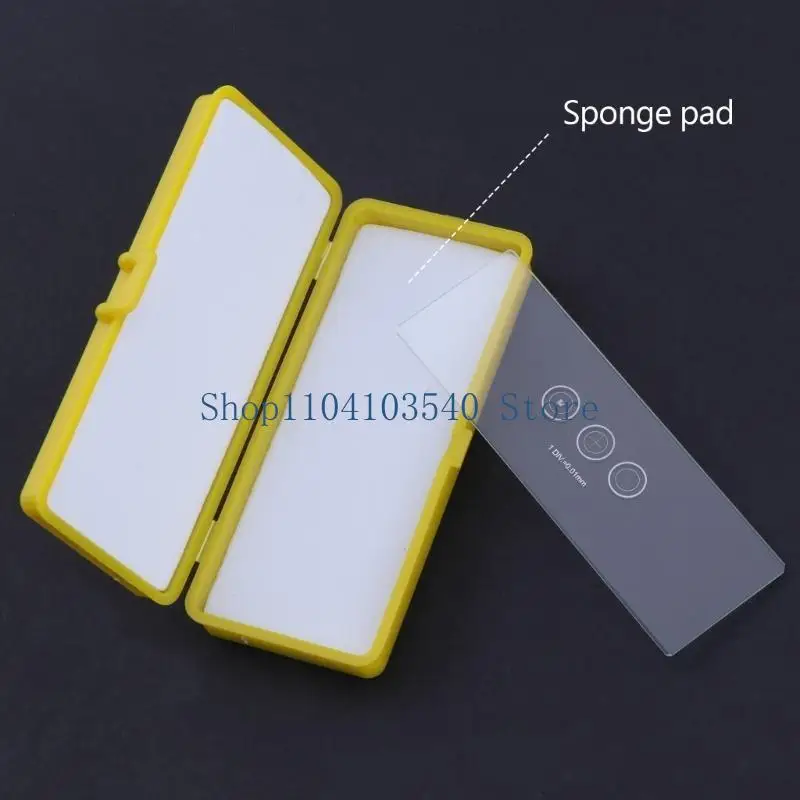 02DC 0.01mm Microscopes Reticle Calibration Camera Slide Ruler Crosses Stage Micrometers Multifunctional Microscopes Calibrating