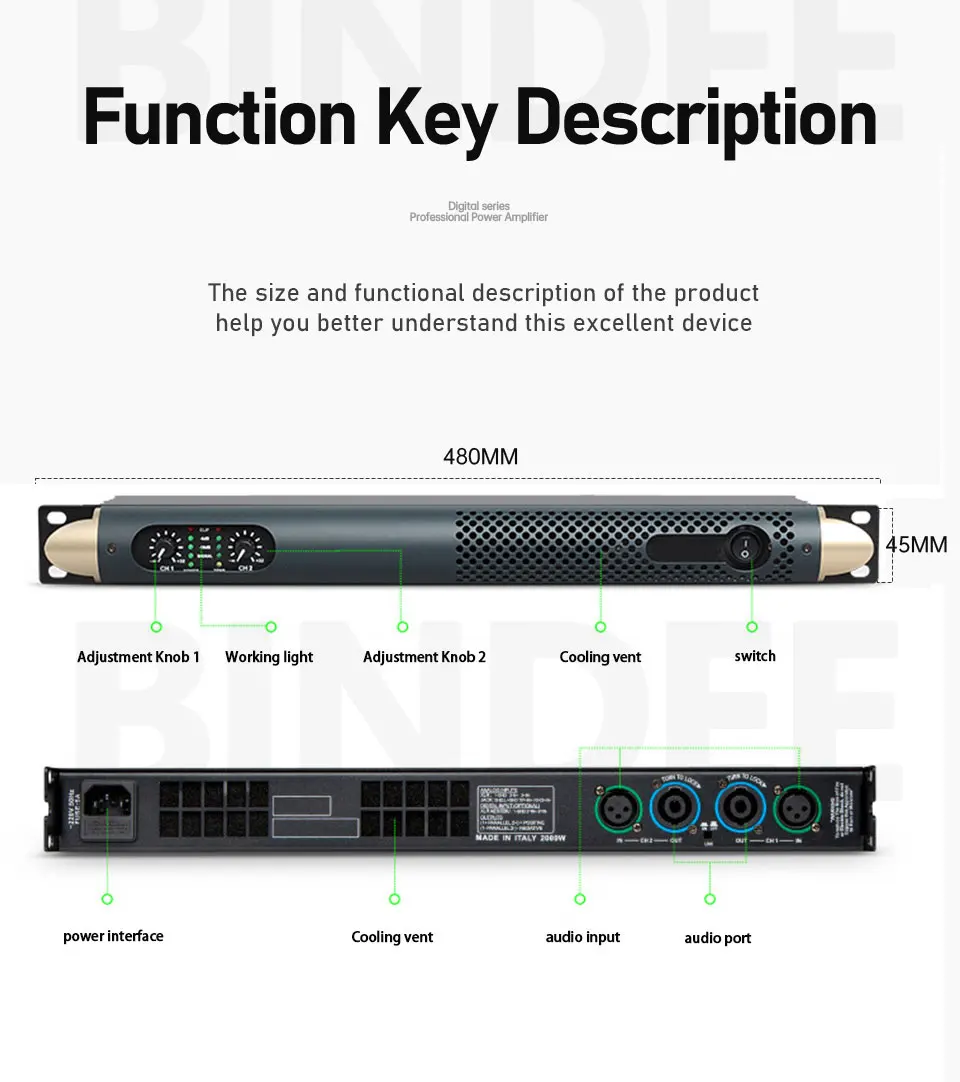 1000 wx2 amplificatore professionale Performance sul palco Karaoke Conference Party DJ Home Theater attività all\'aperto ad alta potenza