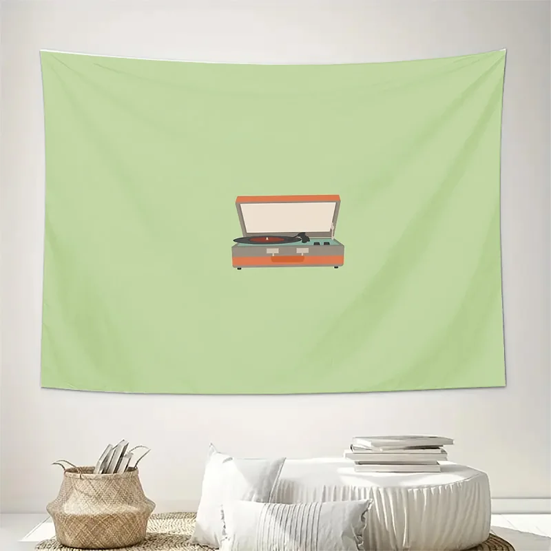 Vintage Turntable Tapestry Wall Hanging Bohemian Music Lover Room Decor Aesthetic Wall Art Home Textile Gift