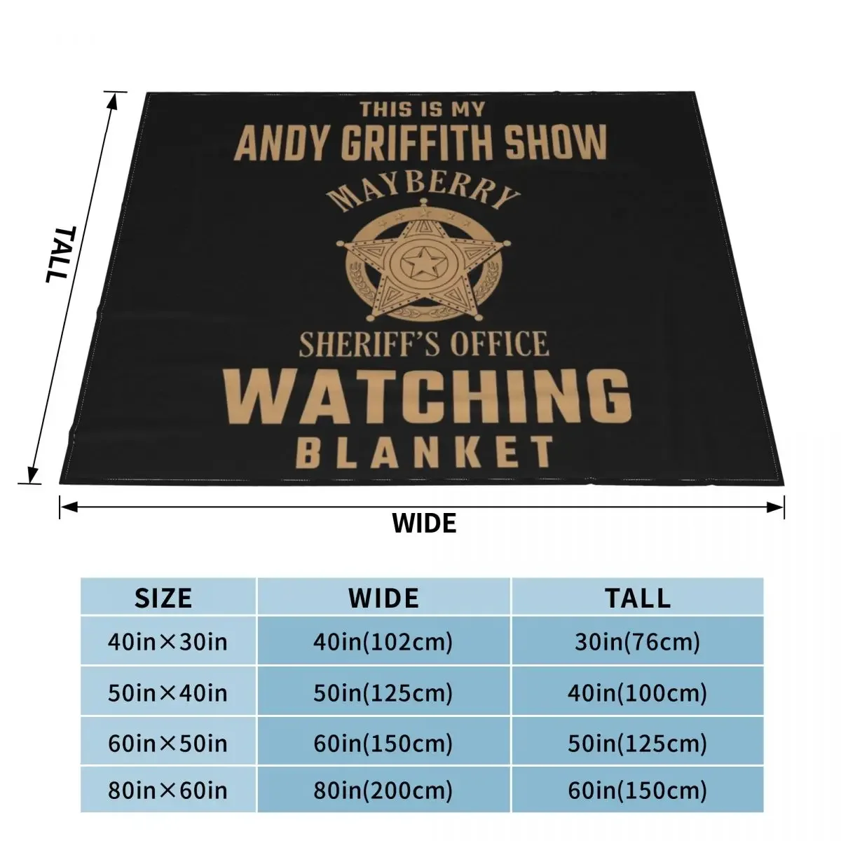 This Is My Andy Griffith Show Watching Blanket Funny Retro TV Throw Blanket For Sofa Thin christmas decoration Warm Blanket