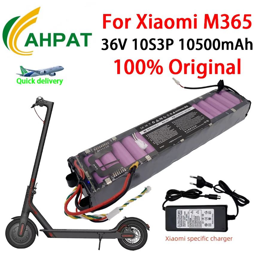

Air transport Original High Capacity/Endurance Battery Pack 36V 10500mAh For XIAOMI M365 Scooter,Range of 30 kilometers