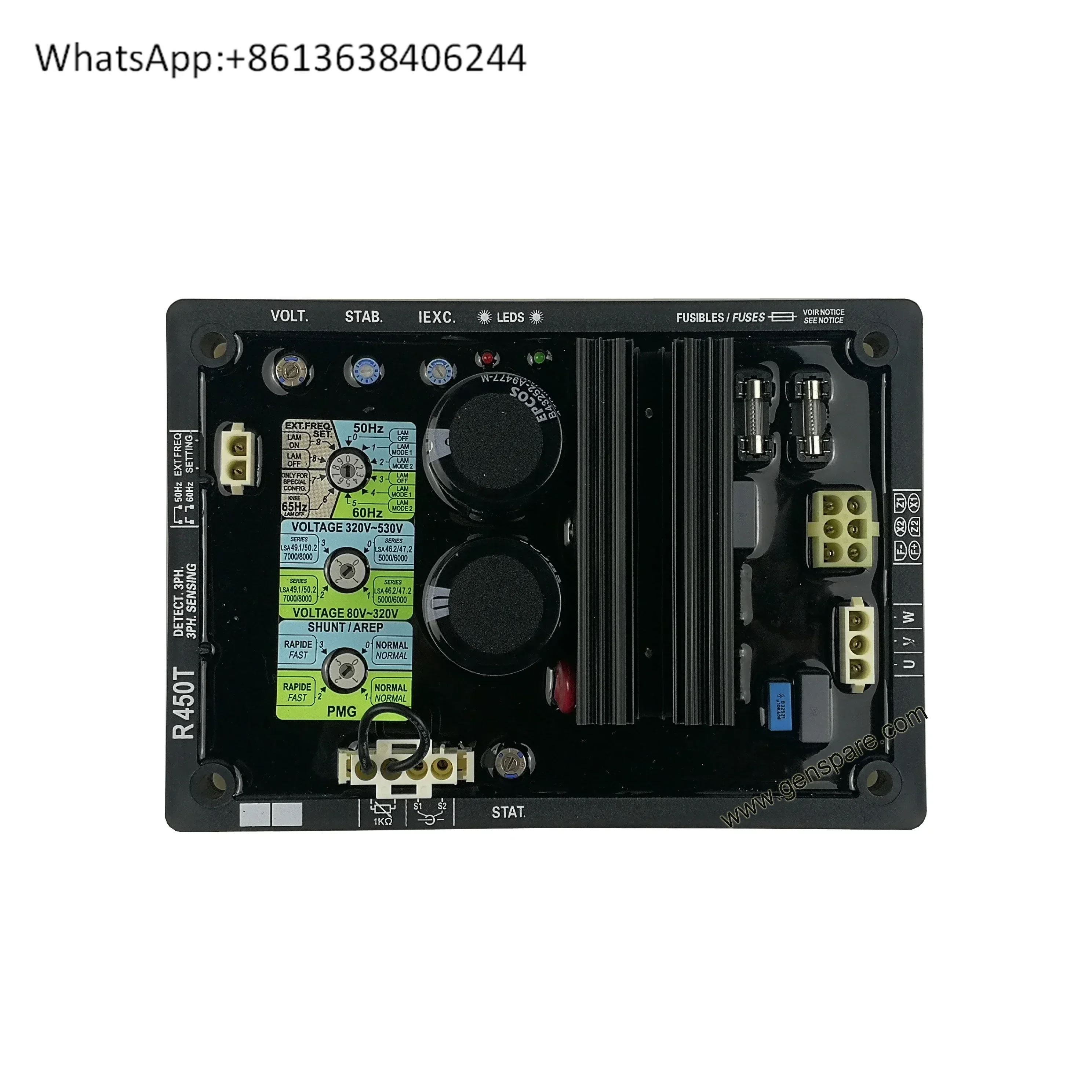 

Замените автоматический регулятор напряжения Leroy Somer AVR R450T