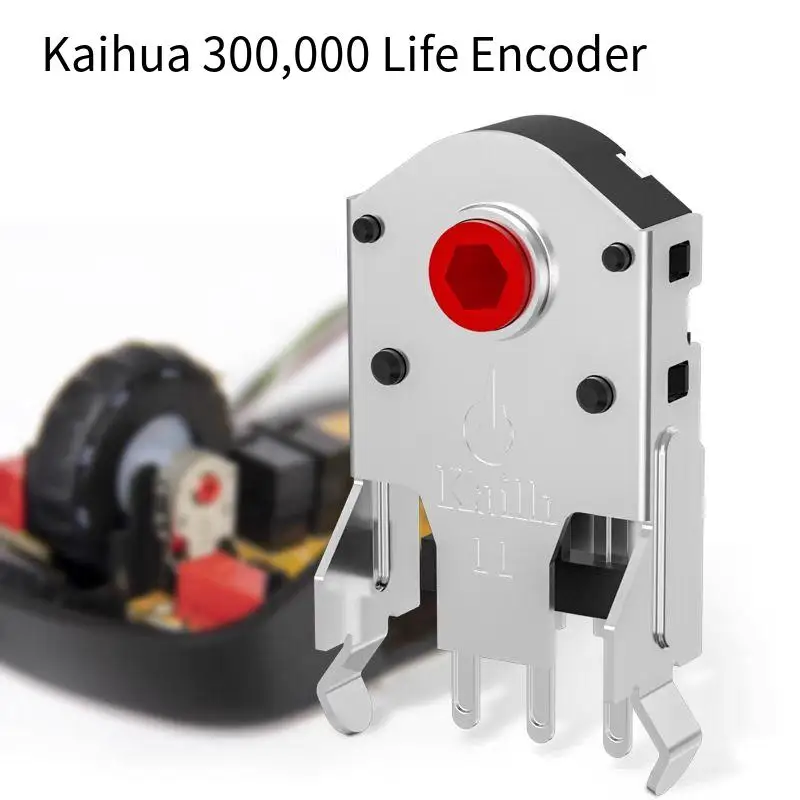 10 Stück hochpräziser Kailh-Decoder, 5 mm ~ 11 mm, roter Kern, drehbarer Maus-Scrollrad-Encoder, 1,74 mm