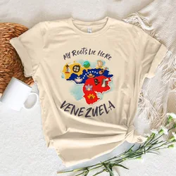 Venezuela t shirt women harajuku modern style pattern t-shirts female anime clothing