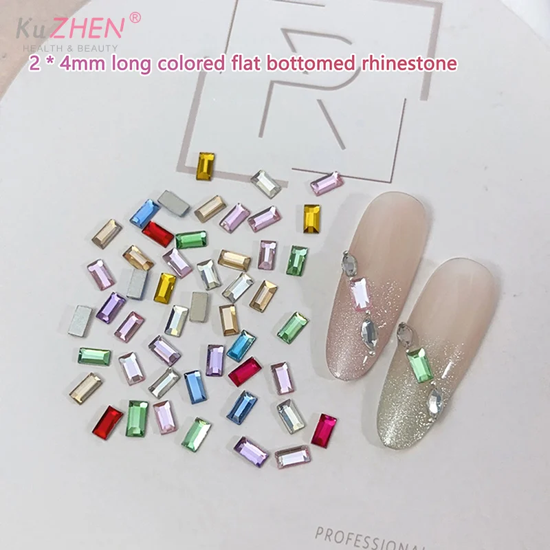 100 Pz/1 Borsa di Cristallo Del Chiodo Strass Pendenti e Ciondoli di Lusso Unghie Artistiche Gemme Flatback Per 3D Decorazione Del Chiodo Glitter Pietra Manicure Decor