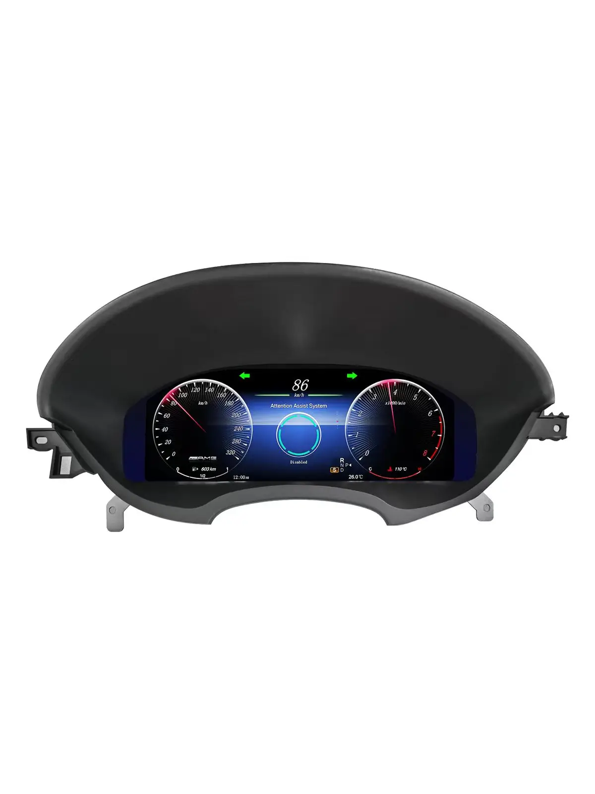 12,3 Zoll LCD-Digital-Kombiinstrument für Mercedes Benz C218 CLS W218 Baujahre 2012-2017 Auto-Instrumententafel Tachometer mit Navigation
