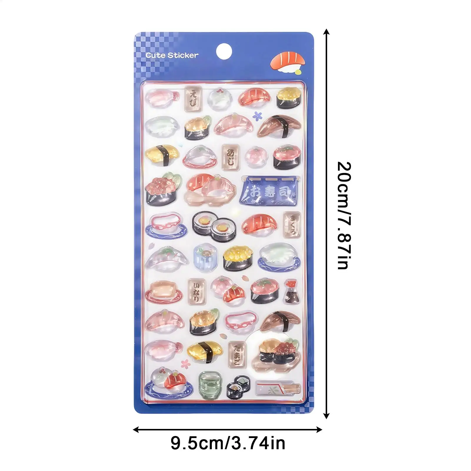 3D Stickers for Kids Japanese Style Scrapbook Decals Sticker Sheets for Laptops Phone Case Party Birthday Classroom Activity