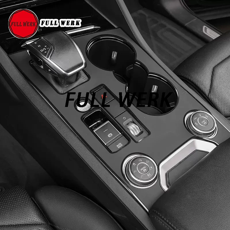 1 Set Silica Gel Car Gear Shift Panel Central Control Water Cup Slot Protective Pad Mat Cushion for Touareg 19-23 Interior Acces