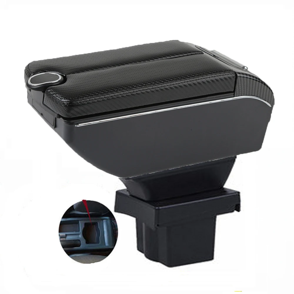 

For Octavia A5 Armrest Box Skoda Yeti Octavia A5 MK2 Car Armrest Auto Storage Box Arm Bracing heighten Interior Details Retrofit