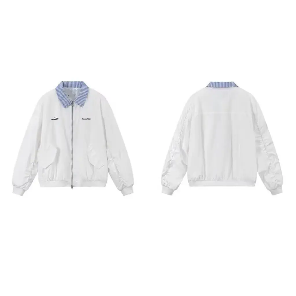 

Loose Men's Jaet 2024 Spring Autumn Sli Streetwear Hong Kong Sle Casual Coat Youth Trendy Outerwear Stand Fit Long...