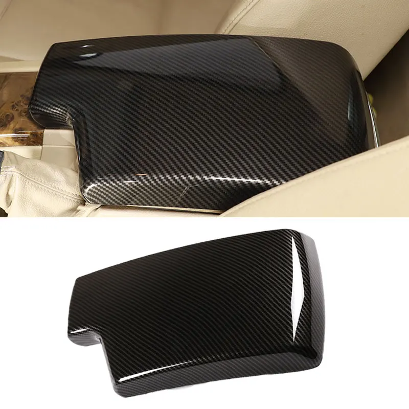 

For BMW 3 Series E90 2005 - 2012 Interior Auto Car Styling Stowing Tidying Armrest Box Carbon Fiber Texture Protect Covers