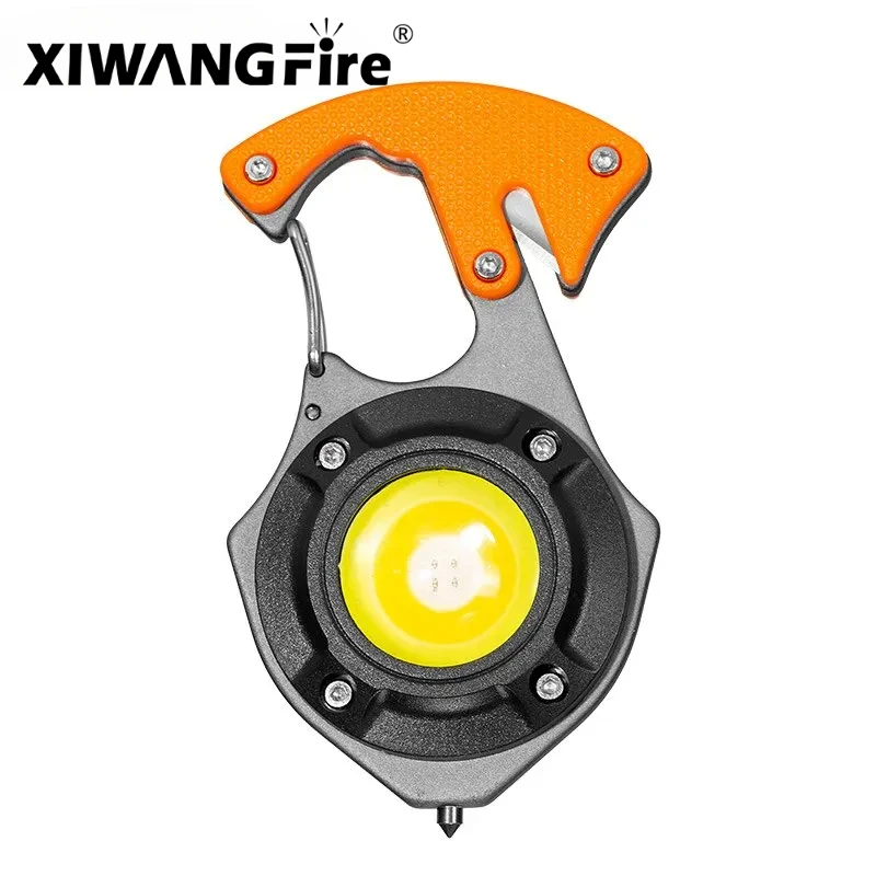 

Multifunctional Portable Highlighting Light Type-c Fast Charging Large Capacity Battery Life Keychain Lamp COB Flashlight