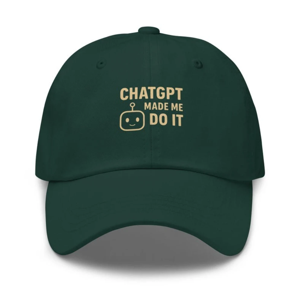 قبعة بيسبول فريدة من نوعها بتصميم رائع مثالية لمحبي التكنولوجيا ChatGPT Dad Hat