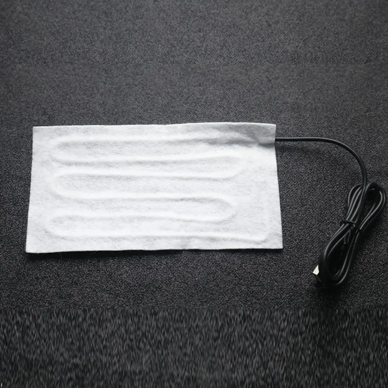 1PC Multi-size USB Warm Paste Pads Fast-Heating Carbon Fiber Heating Pad heat mat Heating Warmer Pad For Cloth Vest Jacket Shoes view 4