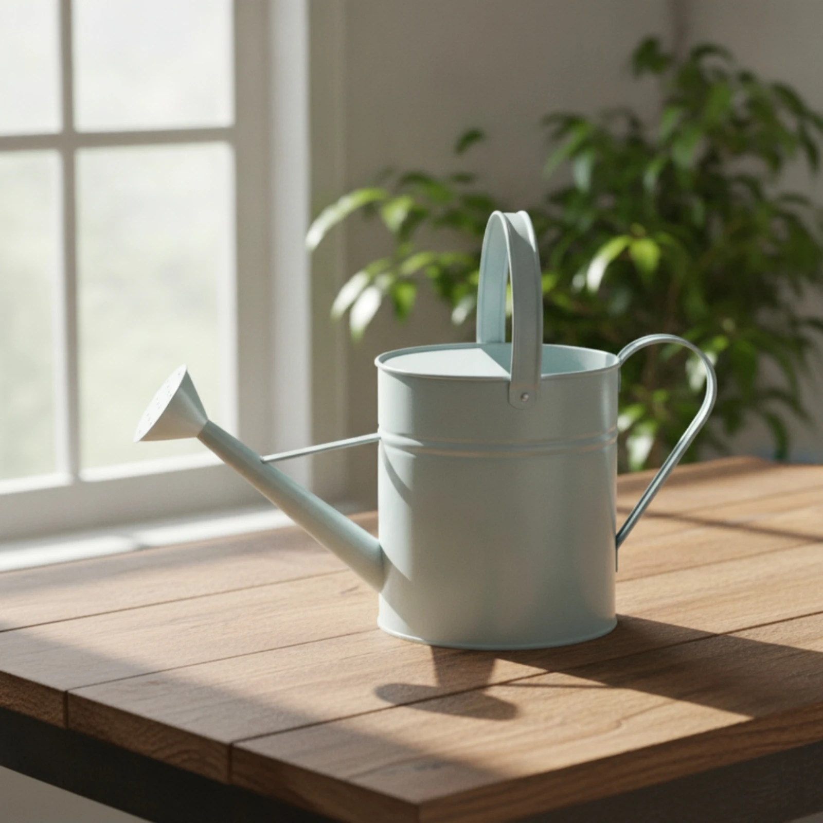 Watering Can with Sprinkler Head Sturdy Metal Watering Can Vessel Directional Uniform for Gardeners, Garden, Balcony view 6