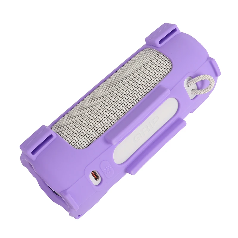 Solid Color Silicone Case For JBL Grip Speakers Anti-Scratch Dust-Proof And Shockproof Protective Sleeve With Shoulder Strap
