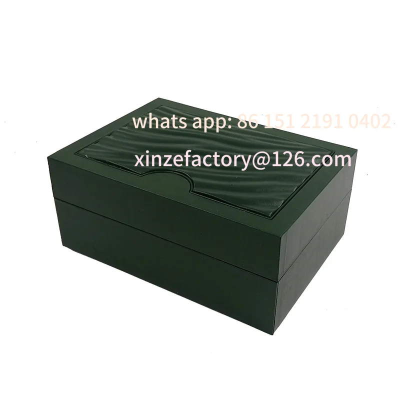 صندوق ساعة جميل قابل للتخصيص، صندوق تخزين هدايا عالي الجودة بنمط موجة خضراء