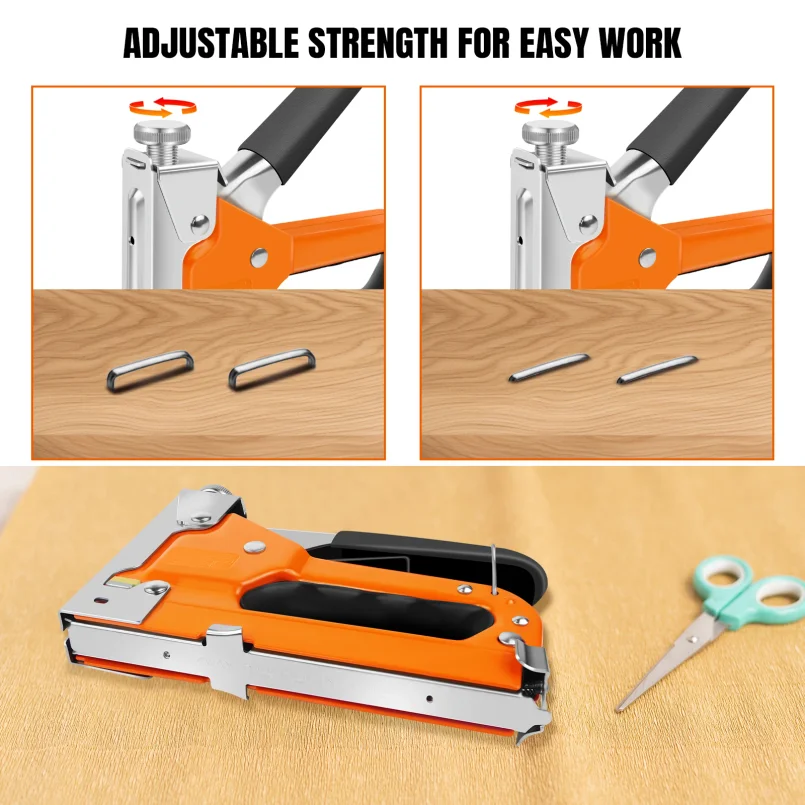 3 in 1 Nail Stapler Gun With 3000 Staples & Staple Remover Tool Kit Stapler for Wood Fabric Stapler Home Repair DIY Tool Kit view 3