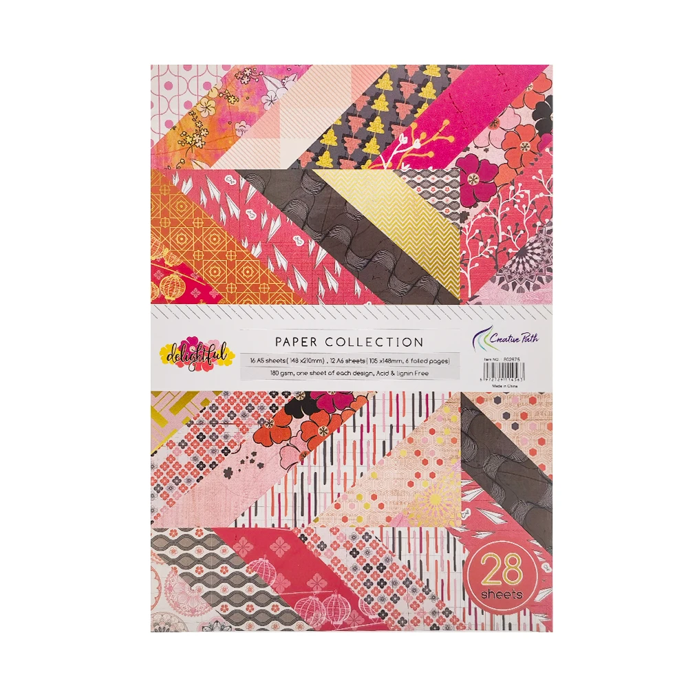 Creatief Pad Rood Roze Bloem Decoratief Scrapbooking Papier A5&A6 Bloemige Journaling Achtergrondpapier Voor Het Maken Van Kaarten