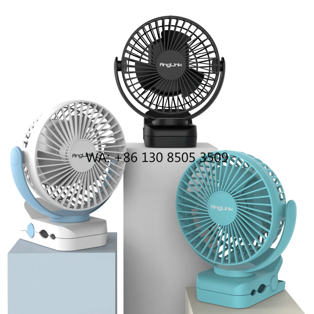 Rechargeable Battery Powered Clip on Fan, Air Circulation Usb Fan, Portable Outdoor Camping
