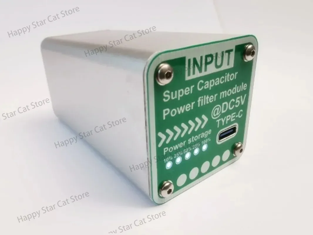 DC 5V Power Filter Module Supercapacitor Filtering For Raspberry Pi Power Storage Type C Input and Output