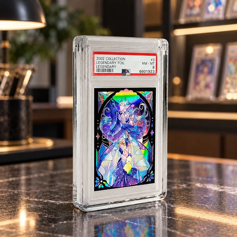 Clear Acrylic Case for Trading Cards Compatible with Grading Slabs PCG BGS CGC