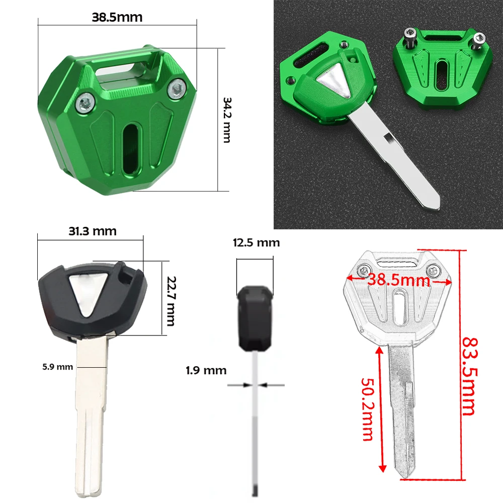 لكاواساكي versys 1000 Versys650 Versys 300X x300 2008 - 2022 2023 2024 2025 دراجة نارية مفتاح غطاء غطاء مفتاح قذيفة حامي