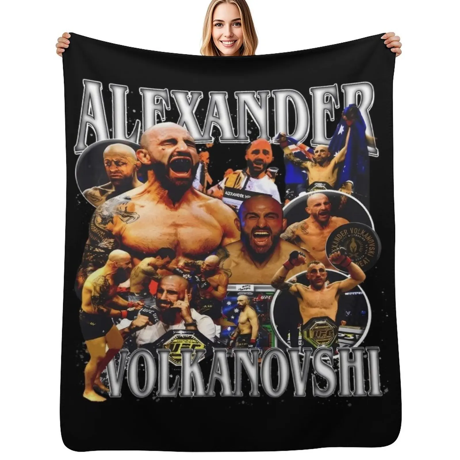

Retro Alexander Volkanovski Throw Blanket Soft Warm Blanket Gift for Men Women Adults