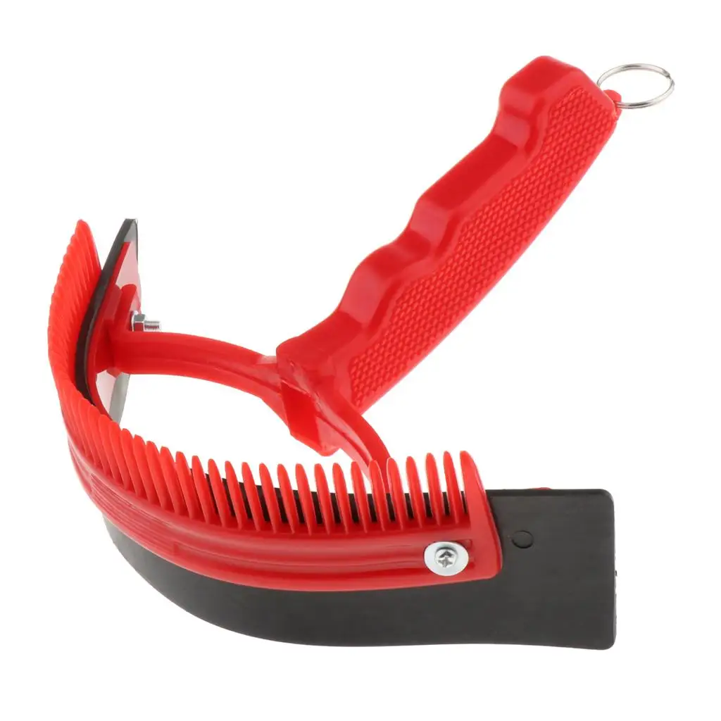 Dual Sided Horse Sweat Removal Comb with Rubber Scraper Animal Hair Cleaner for Daily Pet Grooming