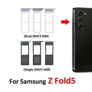 Bilashmart Samsung Galaxy Z Fold5 Phone BackShell Sim Chip Card Tray Slot Z Fold 5 F946 F946B F946U Sim Drawer Holder