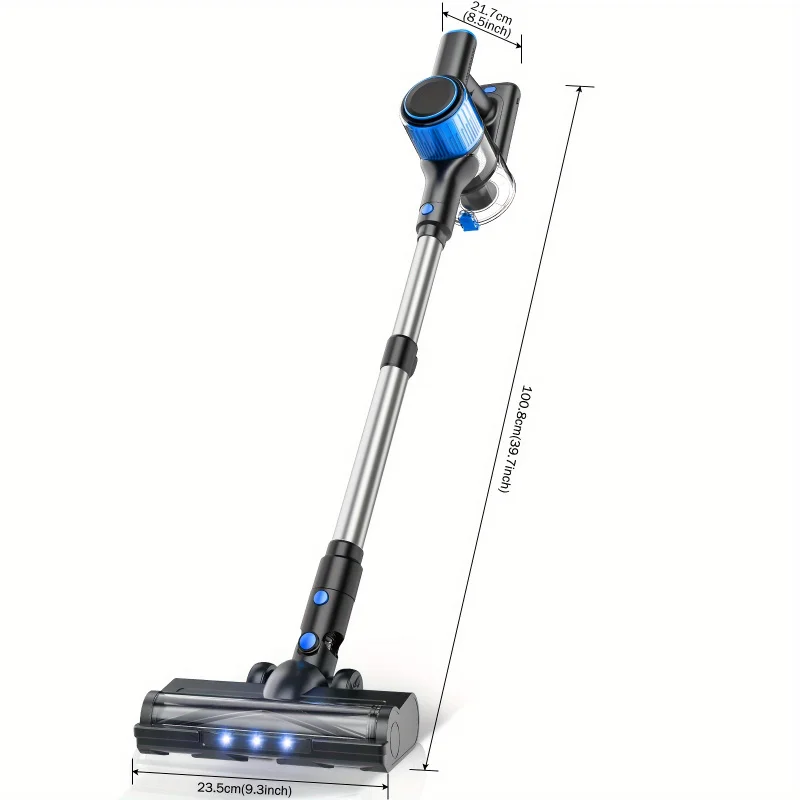 6-in-1 Cordless Stick Vacuum Cleaner - LED Display, 3 Power Modes, Lightweight, Pet Hair & Hard Floor Friendly