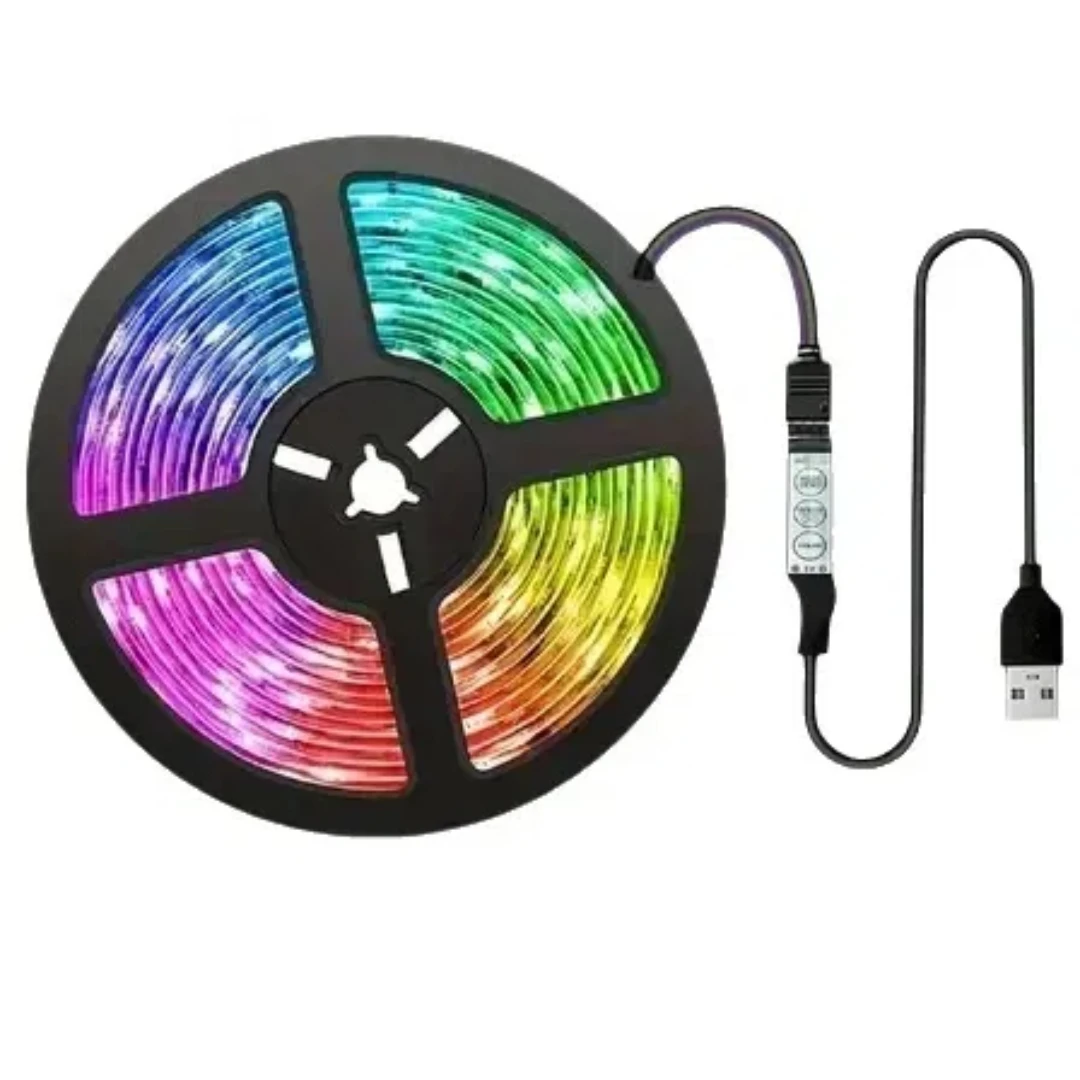 USB Flexible 5050 RGB LED Strip Lights Tape APP Control Color Changing for Room Decoration TV Backlight Music Sync DIY Lighting image 6