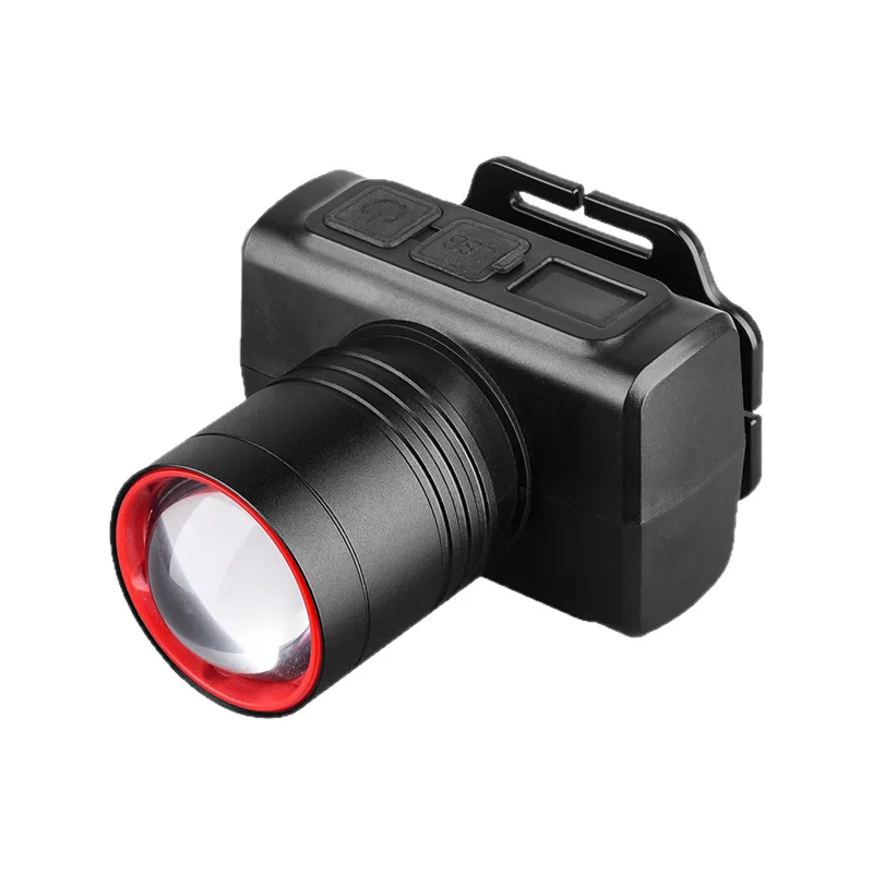 Aluminum Alloy Portable Headlamp for Outdoor Lighting  With Telescopic Zoom Function & Long Battery Life