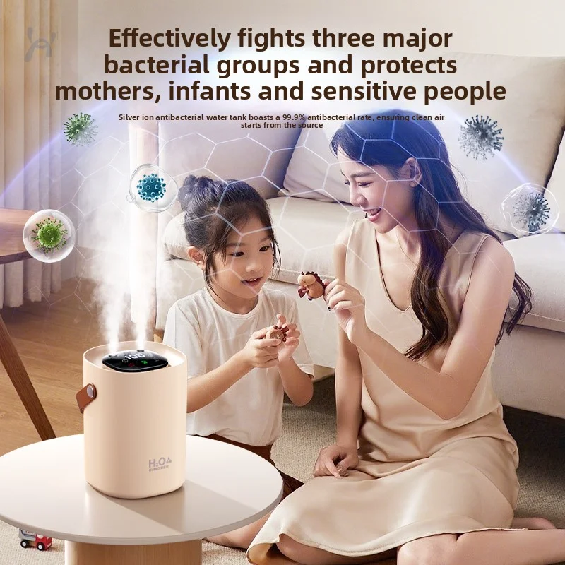 Mini Humidifier with Large Mist Output for Office Desk, Home Bedroom, Air-Conditioned Room, Suitable for Pregnant Women, Babies,
