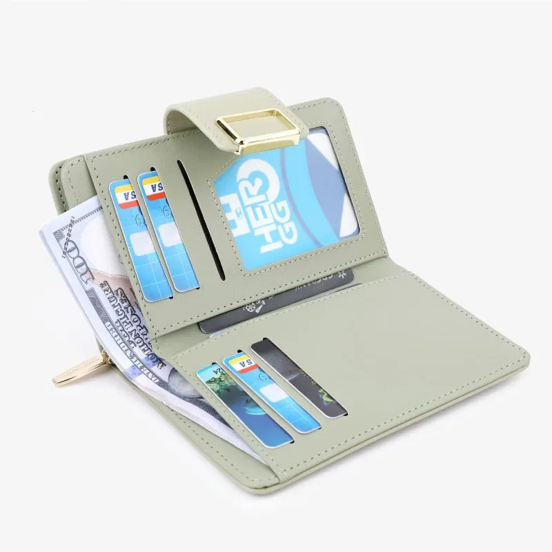 

New Women Wallets Short Simple Tri-fold Purses Ladies Multi-card Bags Large-capacity Anti-theft Brush Purse Famale Mini Coin Bag
