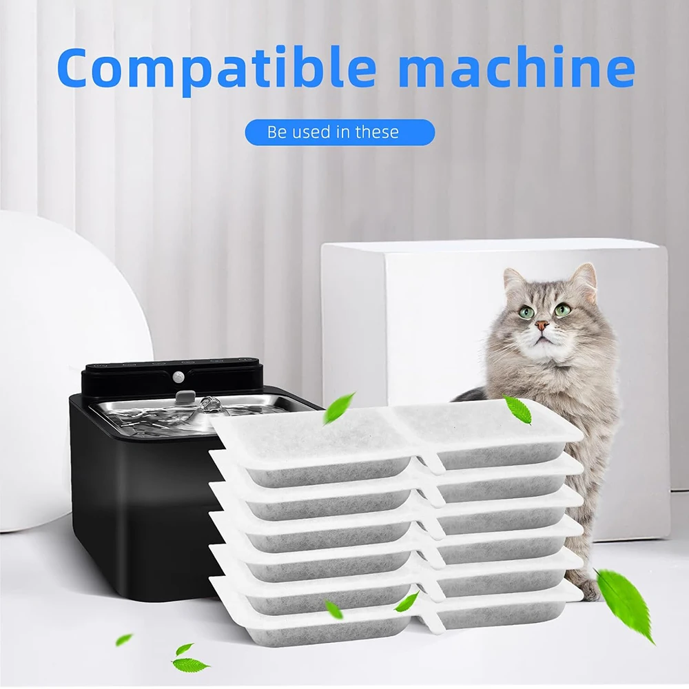 Cat Water Fountain Activated Carbon Replacement Filters Coconut Shell Activated Carbon Resin Pet Water Dispenser Filters Element