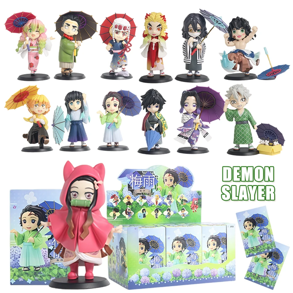 

Demon Slayer Tanjiro Kamado Nezuko anime cartoon figure blind box creative personalized statue model ornament surprise gift box