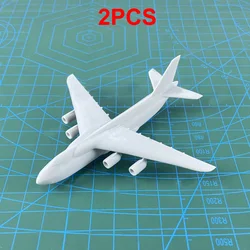 2PCS 1/2000 700 Scale Resin Model An-124 Strategic Transport Aircraft Simulation Airplanes Length 28.3mm 99mm for DIY Display