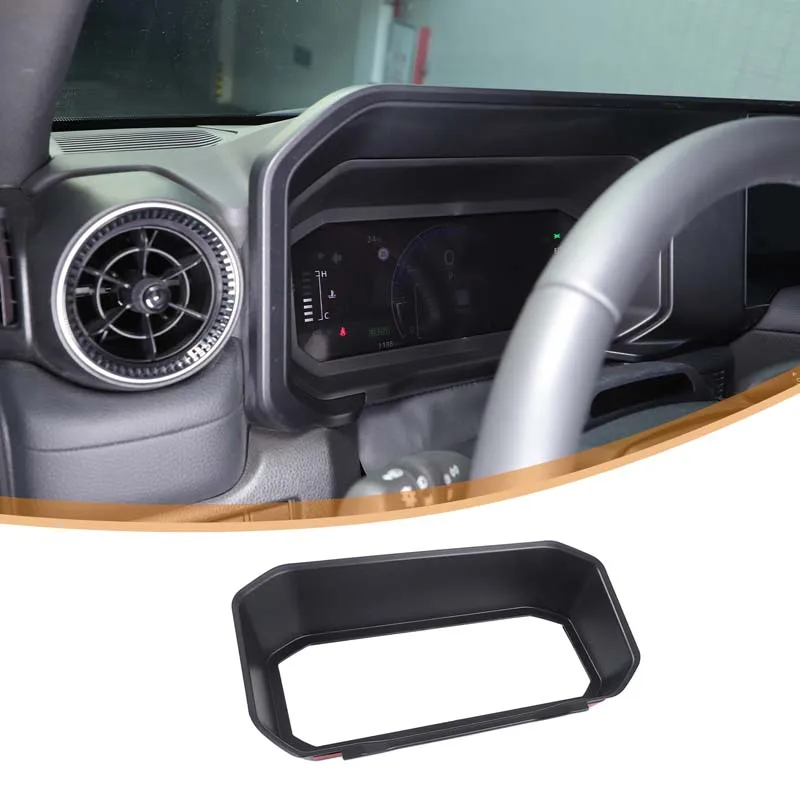 

ABS Matt Black For Toyota Land Cruiser Prado 250 LC250 2024+ Car Dashboard Frame Protection Cover Decorative Sticker Accessories