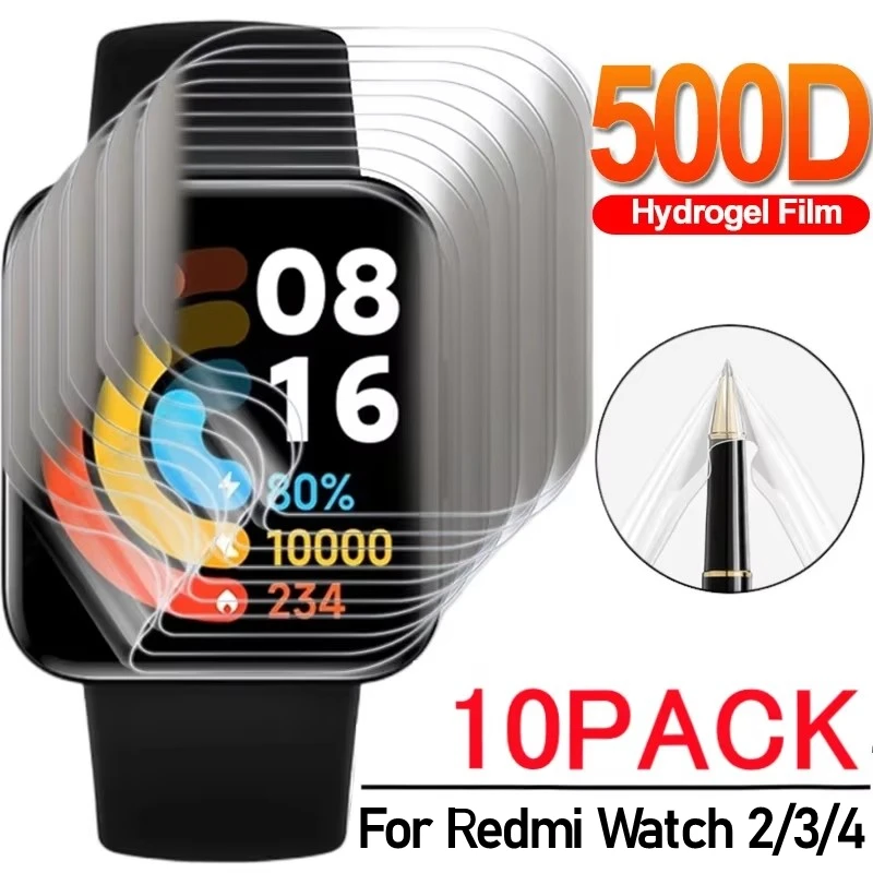 For Redmi Watch 4 2Lite 3Lite Watch4 Screen Protector Soft Anti-Scratch Protective Hydrogel Film For Redmi Watch 4 3 Lite Watch3