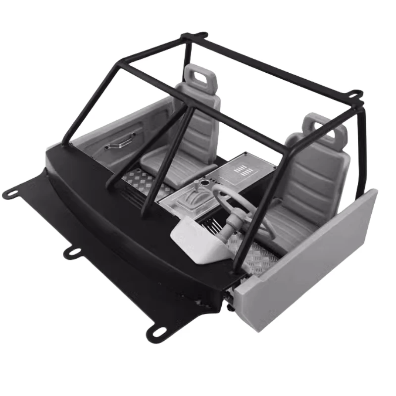 Metal Skeleton Frame and Cab Interior . Driver Seat Instrument Panel Details for 1/10 Scale R/C Car RC4WD TF2 Mojave 2 Door Body