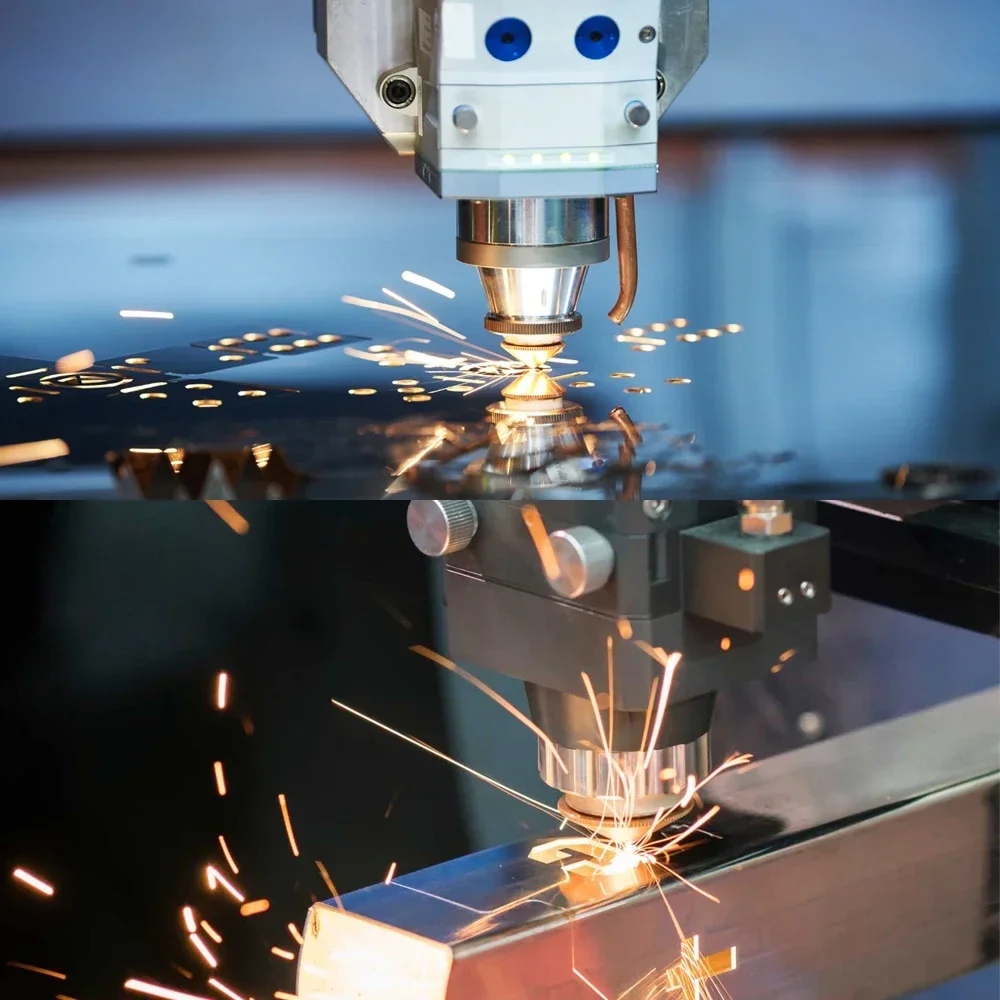 หัวฉีดเลเซอร์เดี่ยวคู่ชั้น D28 32 มม.สําหรับ Raytools Precitec WSX HSG Bodor HANS เส้นใยตัดเครื่อง