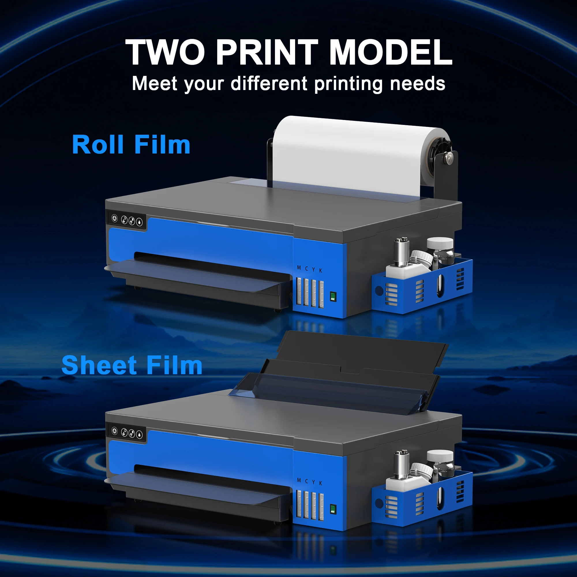 Direto para Filme Máquina de Impressão de Transferência, Impressora DTF, A3 XP600, DTF, A3, DTF, A3, DTF, A4, Dtf, Impressora com Alimentador de Rolos, Todos os Têxteis